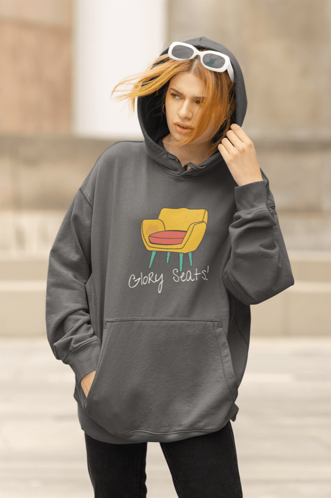 "Glory Seats!" Hoodie (Red, Black, & Charcoal Available)