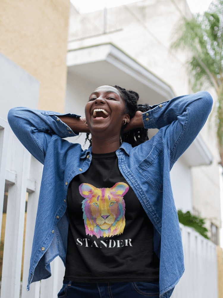 "Lion Stander" T-Shirt (Yellow, Black, & Pink Available)