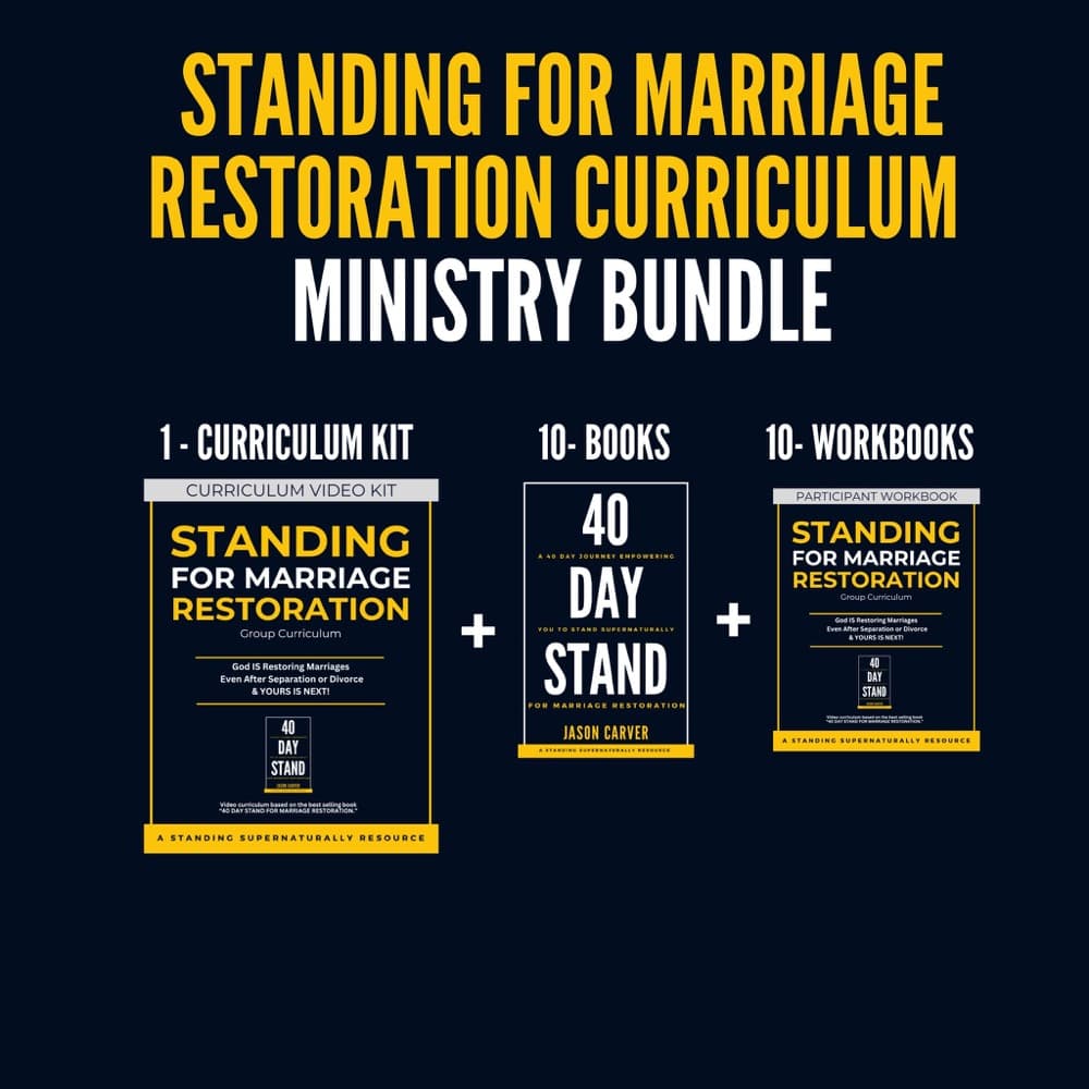 Standing For Marriage Restoration Group Curriculum - Ministry Bundle (Curriculum Kit + 10 Participant Packs)